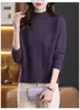 Suéter de Cuello Alto Nuevo para Otoño e Invierno, Prenda Base para Mujer, Estilo Diseñador, Ropa Interior Elegante, Suéter de Punto a la Moda