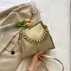 Bolso de Mano con Cadena Texturizada para Mujer, Nuevo Bolso de Hombro Elegante y a la Moda Invierno 2025, Bolso Cruzado Casual Único de Nicho