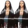 Peruca Amazon Transfronteiriça Front Lace Repartição no Meio Cabelo Longo Liso Moda Natural Realista Fibra Química Touca