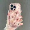 Funda de teléfono para celebridad de internet más vendida transfronteriza modelo estrella-luna-rosa-mariposa funda de vidrio templado iPhone16pro Apple 17P