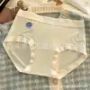 Pantalones de Malla de Seda Helada Antibacterianos 10A para Mujer Ropa Interior Ligera y de Secado Rápido Transpirables que Cubren la Cadera Bragas de Cintura Media para Chicas Verano