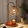 Lámpara de cera aromática retro de lirio del valle, lámpara de mesa decorativa de ambiente sin llama, lámpara de calefacción aromática, lámpara de mesa para dormitorio