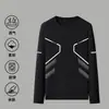Camiseta de manga larga para hombre 2026, top holgado de cuello redondo para primavera y otoño, camiseta interior fina, capa base versátil