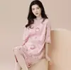 2026 Nuevo Verano Manga Corta Mujer Holgado, Cómodo, Dulce Bata de Noche, Dibujos Animados Lindos, Vestido Adelgazante Lindo