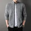 Pronta entrega Comércio exterior AliExpress Outono/Inverno Novo Suéter Casual Masculino Gola Alta Malha Jaqueta Masculina Tendência