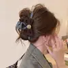 Pinza para el pelo con lazo de malla para mujer, Pinza de alta gama 2026 estilo nuevo para cabello grueso, Pinza de tiburón para la parte posterior de la cabeza, Accesorio para el pelo de verano