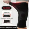 Rodilleras de Jacquard de Nylon Tejido para Correr Fitness Baloncesto Leggings Elásticos Rodilleras de Compresión Deportiva Transfronterizo Amazon