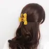 Presilha de Cabelo Plástica Clássica com Textura Colorida, Versátil para Penteados, Presilha de Cabelo Laço, Presilha Jacaré, Grampo de Rabo de Cavalo