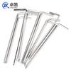 Llave Allen Torx destornillador de 6 ángulos interiores herramienta llave hexagonal de cabeza esférica en forma de L llave hexagonal simple de arroz