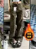 Jeans de pierna ancha con estampado de leopardo estilo americano para mujer, tiro alto retro, corte holgado, adelgazantes, versátiles, pantalones casuales de pierna recta