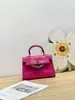 Mini Bolso Kelly de Segunda Generación con Patrón de Cocodrilo para Mujer, Bolso de Mano de Alta Gama, Bolso Versátil de Hombro Cruzado de Moda Primavera/Verano 2026