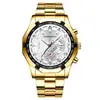 Nuevo Reloj para Hombre con Esfera Grande Correa de Acero Calendario Reloj de Cuarzo Reloj para Hombre Reloj Creativo Fabricante Venta al por Mayor