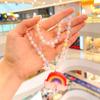 Collar infantil de princesa de cristal para niña pequeña, conjunto de pulsera y joyería luminosa de moda para niña pequeña, juguetes de joyería