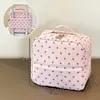 2026 Nueva Bolsa Cosmética de Mano de Lunares para Mujer Impermeable Gran Capacidad en Capas Portátil para Viaje Bolsa de Almacenamiento para Artículos de Tocador