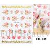 Pegatinas de uñas de flores nuevas transfronterizas tulipán flor pegatinas de uñas adhesivas pegatinas de uñas lote mixto uñas