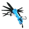 Navaja Suiza Multifuncional Portátil y Set de Herramientas con Tijeras, Cuchillo Plegable EDC para Emergencias en el Coche y Outdoor