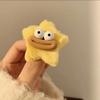 Leche lindo pasador de estrella amarilla femenino otoño e invierno accesorios para el cabello de felpa flequillo clip lateral dulce lindo pasador de niña tocado