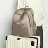 Mochila Dupla de Ombro Estilosa e Simples para o Dia a Dia, Grande Capacidade, Multicamadas, Casual, Conjunto de Mochilas de Viagem para Estudantes com Alça para Carrinho