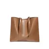 [Personalizado] Bolsa de Grande Capacidade Feminina de Alta Qualidade para o Dia a Dia 2024 Nova Mais Fácil de Combinar Portátil Bolsa Feminina de Couro Genuíno