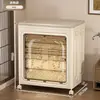 Caja de Almacenamiento Gran Capacidad Extra Grande Plegable Caja de Almacenamiento para Juguetes Ropa con Tapa Gabinete de Almacenamiento de Plástico Caja de Almacenamiento Gabinete