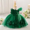 Nuevo Vestido de Princesa para Niñas de Amazon Vestido de Flores con Mangas Cortas Voladoras Vestido Vestido para Actuación de Piano Falda Tutú