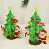 Estéreo de Escritorio Navideño Adornos de Árbol de Navidad Paquete de Materiales de Decoración Navideña Hecha a Mano Accesorios Navideños para DIY