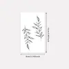Pegatinas de Tatuaje Minimalistas de Rama y Hoja, Hojas Estilo Bosque, Impermeables de Larga Duración, Diseños de Combinación de Gama Alta de Nicho