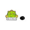Broche de Animal de Desenho Animado Fofo, Joia de Pin Personalizada, Broche de Texto Criativo, Acessórios para Roupas e Bolsas