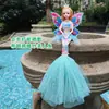 Fabricante 45 cm Vestido de Novia Musical con Luces Sirena Alas de Luz Ángel Muñeca Brillante Juguete Inteligente para Niños
