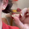 Pendientes de Caballo Dorados de Moda y con Estilo para el Año de Nacimiento, Simples y Elegantes, Pendientes Versátiles y de Alta Gama