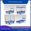 Carrinho de Mão Logística Carrinho de Giro Plataforma com Corrimão 150 a 300kg com Grade Carrinho de Movimentação de Mercadorias Carrinho