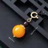 Contas redondas de ágata de cristal natural, pequenos pingentes, acessórios para pulseiras, colares, acessórios DIY, fechos universais, pingentes de bolsa
