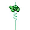 Pajitas para Fiesta Serie Oceánica de Tortugas Transfronterizas Pajitas Espirales Decorativas de Dibujos Animados Pajitas Reutilizables Venta al por Mayor