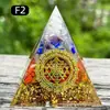 Pirâmide de Cristal Natural Transfronteiriça 5cm Decoração de Mesa para Estudo em Casa Pirâmide de Resina Feita à Mão
