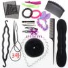 Suministros de peluquería set de cabello aguja para tirar del cabello cabeza de bola capullo de flor herramientas de combinación para peinar el cabello venta al por mayor