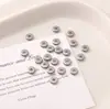 Contas Espaçadoras de Metal de Aço Inoxidável de 3-10mm para Pulseira de Miçangas DIY Feita à Mão Chaveiro Material de Joias Acessórios