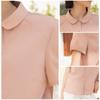 Yun Nova Camisa de Lapela de Verão Feminina Design Feminino Manga Curta Solta Casual Versátil Camisa de Alta Qualidade