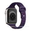 Pulseira de silicone fina de três contas adequada para Apple Watch 9 10 S11 iWatch Pulseira de pulso ultrafina
