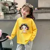 Moda Otoño-Invierno 2026 Nueva Camiseta de Manga Larga de Algodón Puro Estampado de Dibujos Animados Elegante para Bebés y Niñas