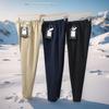 ¡Viejo Meidan! Otoño e Invierno Exterior Pequeño Triángulo Etiqueta Blanca Suelto Cónico Herramientas Pareja Forrado de vellón Moda Pantalones Casuales