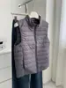Colete Leve e Quente de Lã de Cordeiro com Gola Alta para Mulheres Outono Inverno Estilo Coreano Simples Malha Ribatada Roupas Camada Interna Colete com Zíper Cardigan
