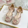 Zapatos de tacón alto para niñas, Zapatos de princesa para niñas pequeñas, Zapatos de vestir, Sandalias cerradas para niñas, Nuevo estilo Primavera y Otoño 2026