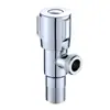 Válvula de parada de água de roda hexagonal diamantada de aço inoxidável 304, válvula angular de torneira universal para vaso sanitário, aquecedor de água