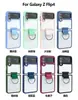 Adecuado para Samsung Z Flip 60% de descuento Pantalla Apilada Funda para Teléfono Móvil Transparente Nuevo Z Flip3 Soporte con Anillo de Metal Funda para Teléfono Móvil