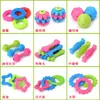 Juguetes para Mascotas de TPR Perro Juguetes de Goma Resistentes a Mordidas Palo Molar Bola de Goma Limpieza de Dientes