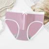E-commerce transfronteiriço roupa íntima feminina estudantes coreanas simples cintura calcinha fofa sexy plus size