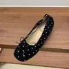 Bailarinas estilo lazo francés, nueva colección verano 2026, diseño versátil de punta fina, suela suave, estilo delicado y elegante, bailarinas versátiles de punta fina para mujer