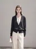 Suéter de Punto Cardigan Chaqueta de Dos Piezas Falsas Estilo Sencillo Ropa de Mujer Nuevas Llegadas Principios de Otoño