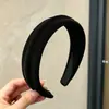 Diadema de tela de alta gama para otoño e invierno, extra ancha, adelgazante, estilo coreano, pinza para el pelo de terciopelo para mujer