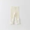 Meias Empilhadas para Bebês e Crianças Pequenas Calças Leggings 2026 Novo Estilo Primavera Calças Versáteis Coreanas para Meninas Calças Longas Classe A